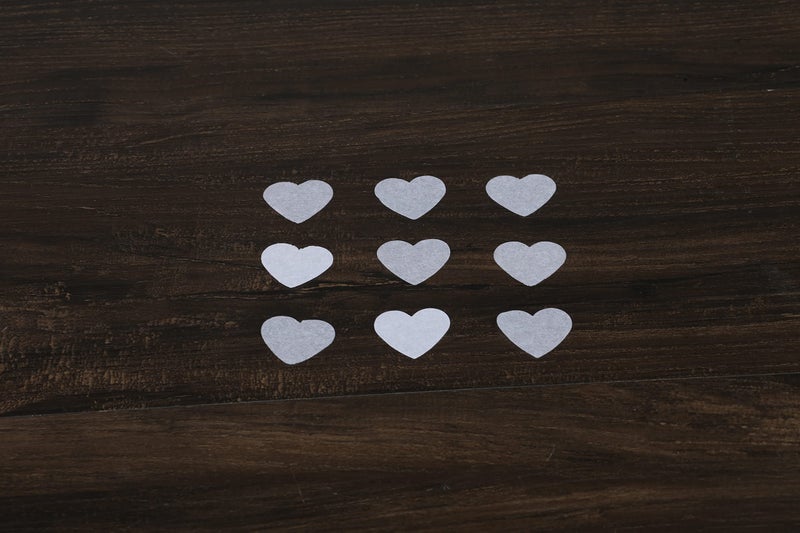 BATTIFE 7.1 Oz White Heart Shaped Confetti  25000Pcs Tissue Paper  Table Confetti for Wedding Celebrations Party  200 Gram - Image 4